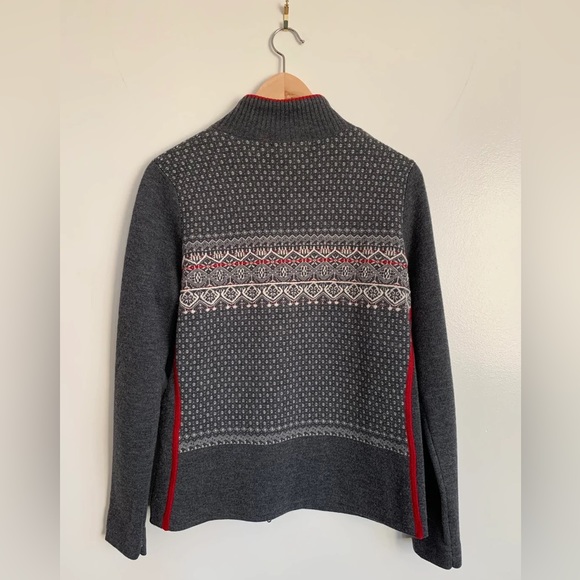 EDDIE BAUER EMBROIDERED 100% MERINO SKI SWEATER - Picture 2 of 3